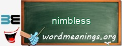 WordMeaning blackboard for nimbless